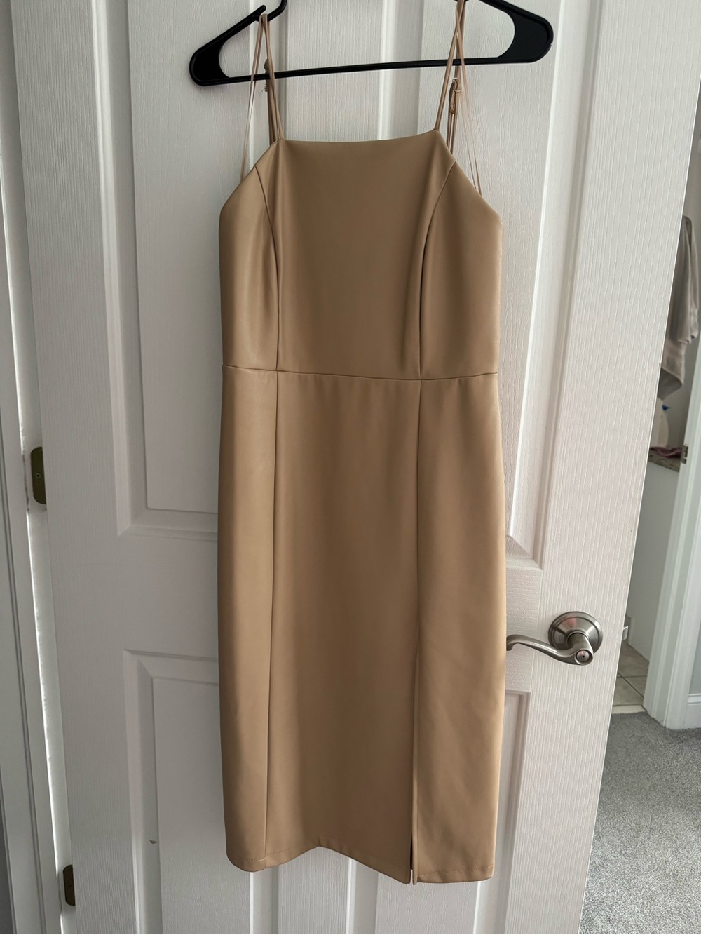 Faux Leather Dress